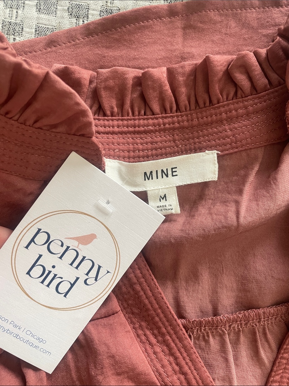 NWT Ruffle-Trim Flutter Sleeve Blouse - Picture 3 of 5